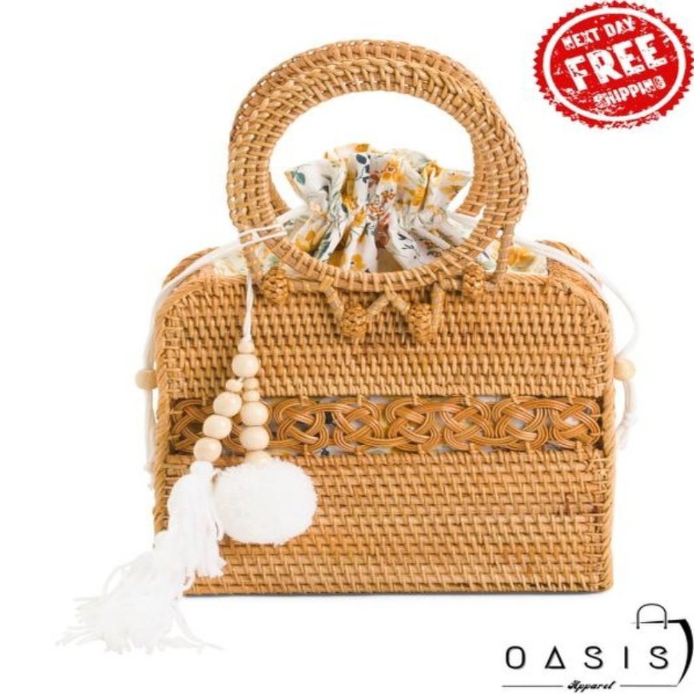 MADE IN VIETNAM Round Handle Satchel/ Women's Bag